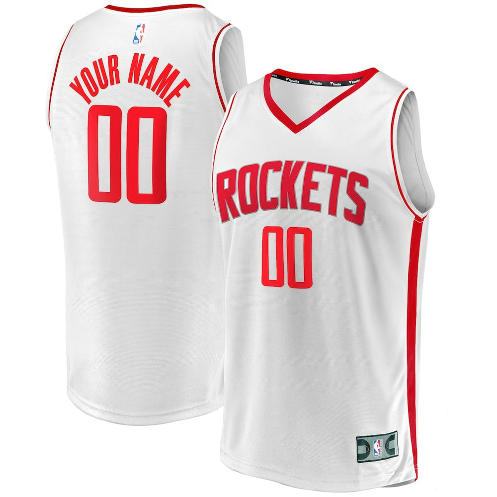 NBA Houston Rockets Youth Fast Break Replica Custom Jersey - Association Edition - White