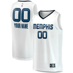NBA Memphis Grizzlies Youth Fast Break Replica Custom Jersey - Association Edition - White
