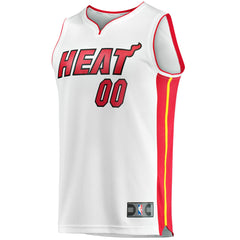 NBA Miami Heat Youth Fast Break Custom Replica Jersey - White - Association Edition