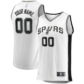 NBA San Antonio Spurs Youth Fast Break Replica Custom Jersey - Association Edition - White