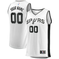 NBA San Antonio Spurs Youth Fast Break Replica Custom Jersey - Association Edition - White