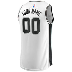 NBA San Antonio Spurs Youth Fast Break Replica Custom Jersey - Association Edition - White