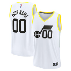 NBA Utah Jazz Youth Fast Break Replica Custom Jersey - Association Edition - White
