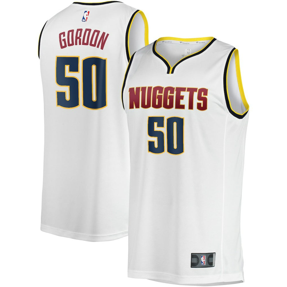 NBA Aaron Gordon Denver Nuggets Fast Break Player Jersey sale - Association Editi- White