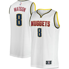NBA Peyton Watson Denver Nuggets Fast Break Player Jersey sale - Association Editi- White