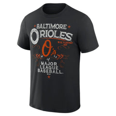 Baltimore Orioles Darius Rucker Collection by Fanatics Beach Splatter T-Shirt - Black T-shirts