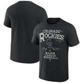 Colorado Rockies Darius Rucker Collection by Fanatics Beach Splatter T-Shirt - Black T-shirts