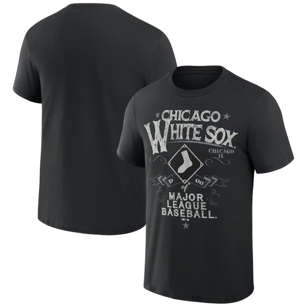 Chicago White Sox Darius Rucker Collection by Fanatics Beach Splatter T-Shirt - Black T-shirts