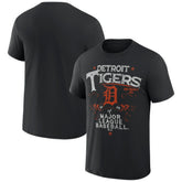 Detroit Tigers Darius Rucker Collection by Fanatics Beach Splatter T-Shirt - Black T-shirts