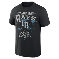 Tampa Bay Rays Darius Rucker Collection by Fanatics Beach Splatter T-Shirt - Black T-shirts