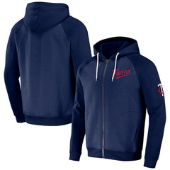 Minnesota Twins Darius Rucker Collection by Fanatics Raglan Full-Zip Hoodie - Navy Hoodies