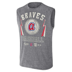 Atlanta Braves Darius Rucker Collection by Fanatics Relaxed-Fit Muscle Tank Top - Charcoal Tanks