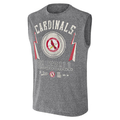 St. Louis Cardinals Darius Rucker Collection by Fanatics Relaxed-Fit Muscle Tank Top - Charcoal Tanks