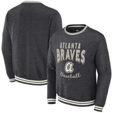 Atlanta Braves Darius Rucker Collection by Fanatics Vintage Pullover Sweatshirt - Heather Charcoal Pullover