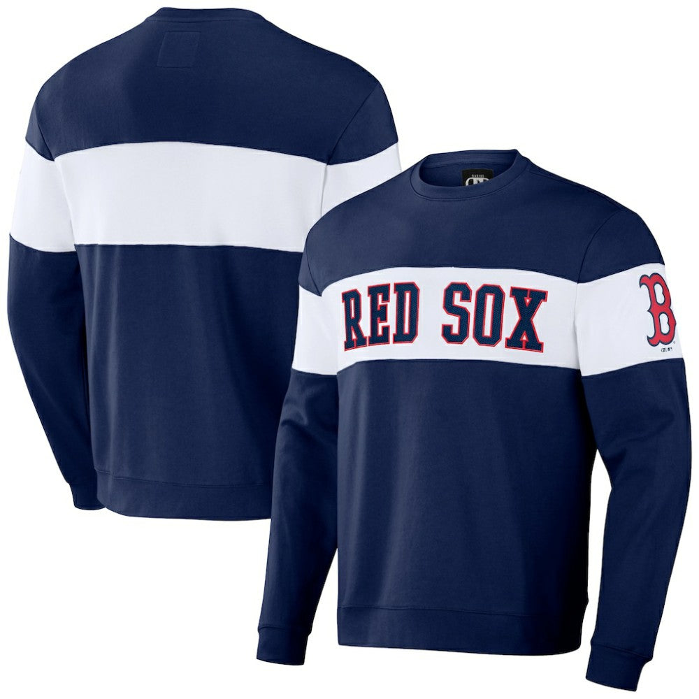Boston Red Sox Darius Rucker Collection by Fanatics Stripe Pullover Sweatshirt - Navy Pullover