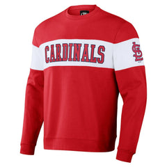 St. Louis Cardinals Darius Rucker Collection by Fanatics Stripe Pullover Sweatshirt - Red Pullover