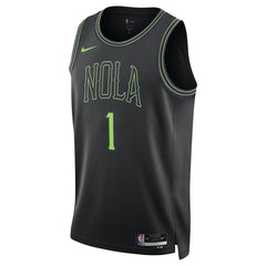 NBA Zion Williamson New Orleans Pelicans Unisex 2025/26 Swingman Jersey - Black - City Edition