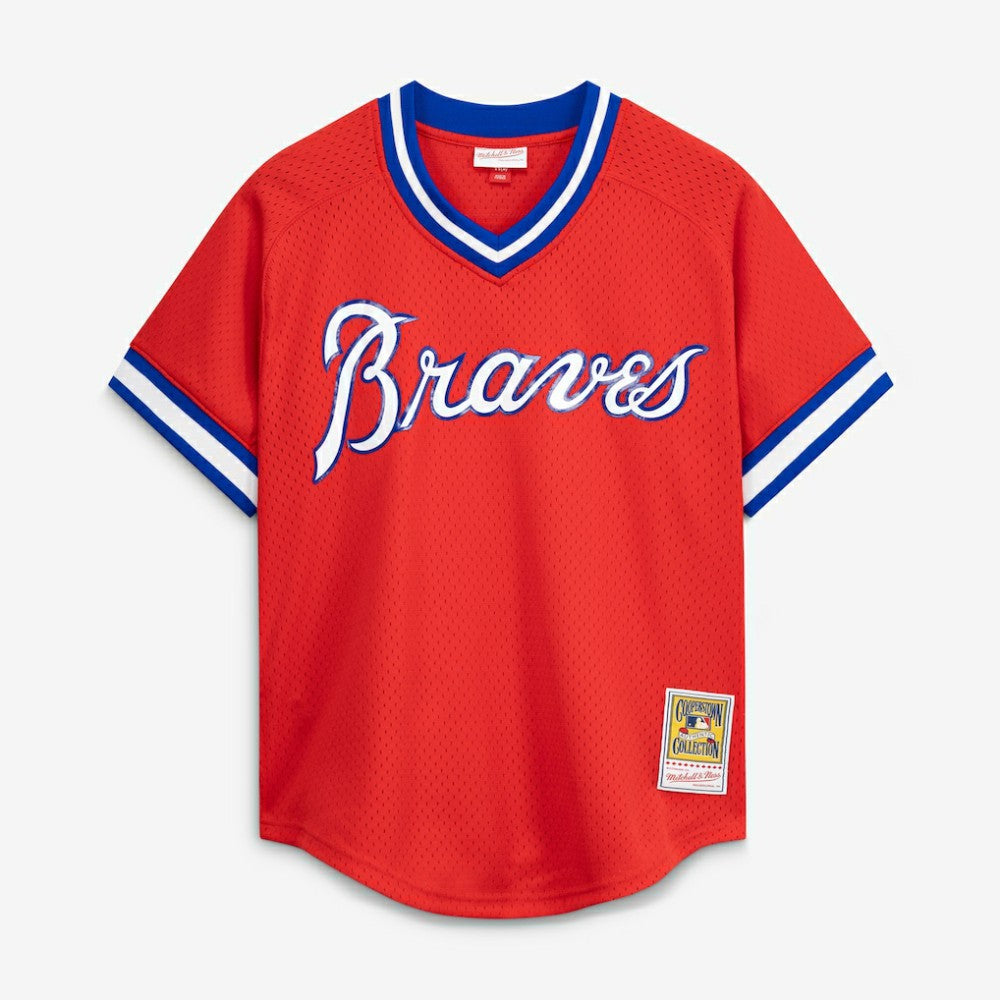 MLB Dale Murphy Atlanta Braves Mitchell & Ness Authentic Batting Practice Jersey - Scarlet