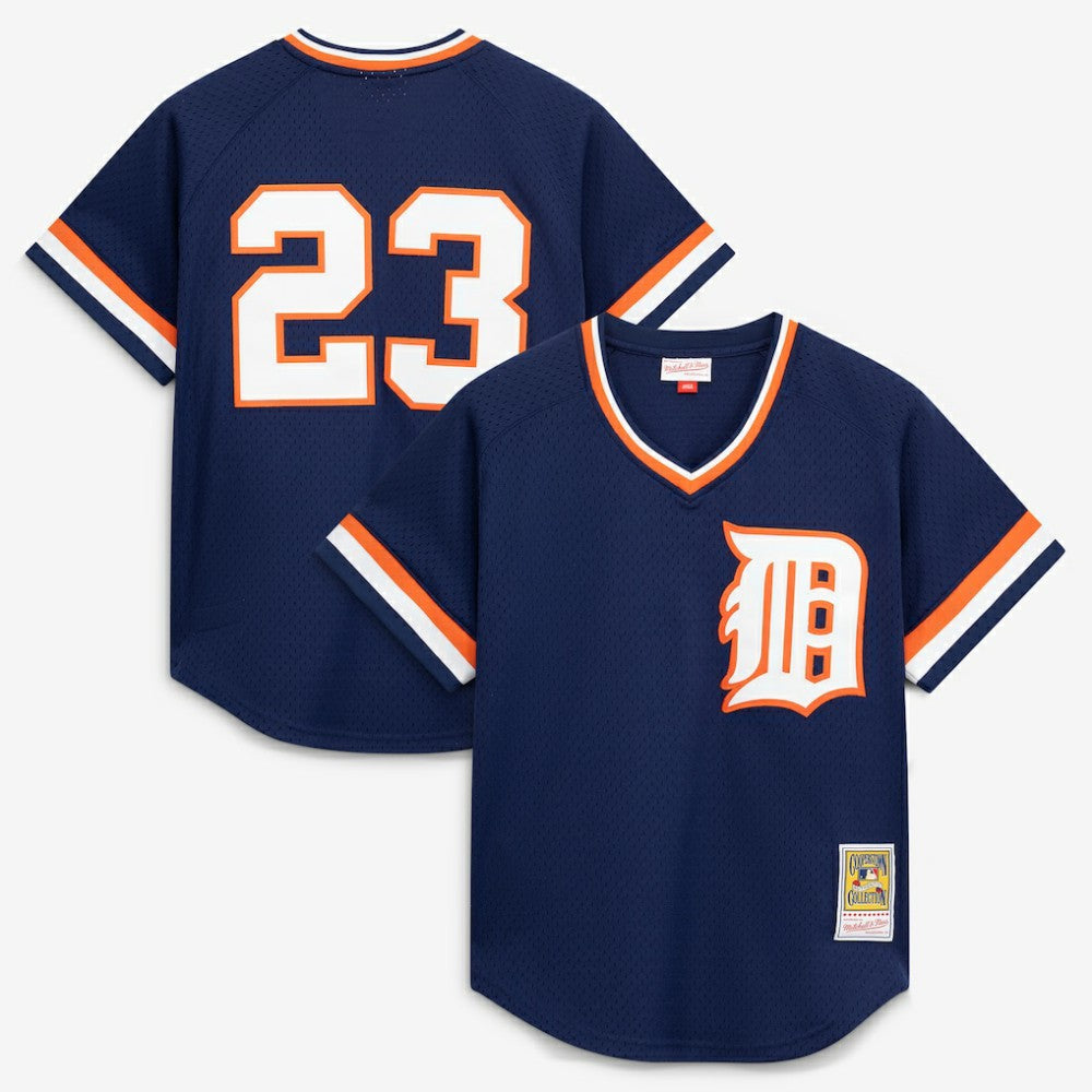 MLB Kirk Gibson Detroit Tigers Mitchell & Ness Authentic Batting Practice Jersey - Navy