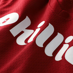 MLB Darren Daulton Philadelphia Phillies Mitchell & Ness Authentic Batting Practice Jersey - Scarlet