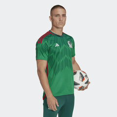 Adidas 2022-23 Mexico Home Soccer Jersey - Green-Red