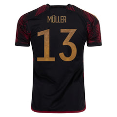 Adidas 2022-23 Germany Away Soccer Jersey Black