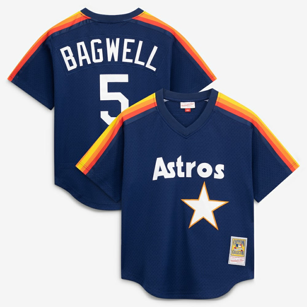 MLB Jeff Bagwell Houston Astros Mitchell & Ness Authentic Batting Practice Jersey - Navy