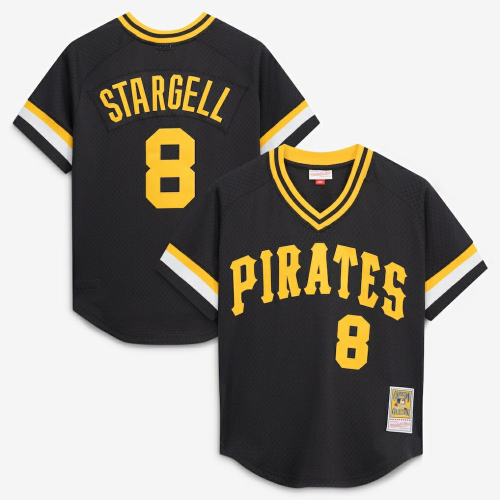 MLB Willie Stargell Pittsburgh Pirates Mitchell & Ness Authentic Batting Practice Jersey - Black