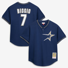 MLB Craig Biggio Houston Astros Mitchell & Ness Authentic Batting Practice Jersey - Navy