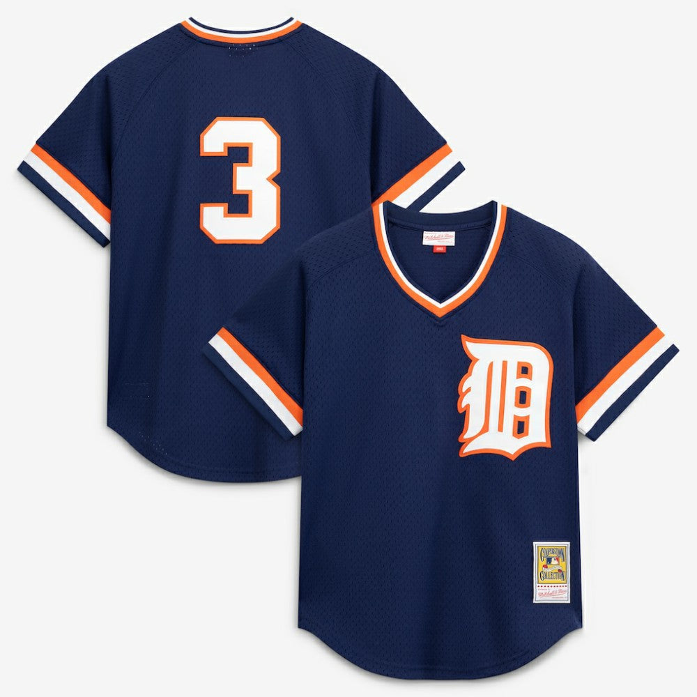 MLB Alan Trammell Detroit Tigers Mitchell & Ness Authentic Batting Practice Jersey - Navy