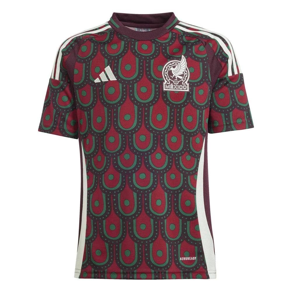 Adidas 2024-25 Mexico Youth Stadium Home Soccer Jersey