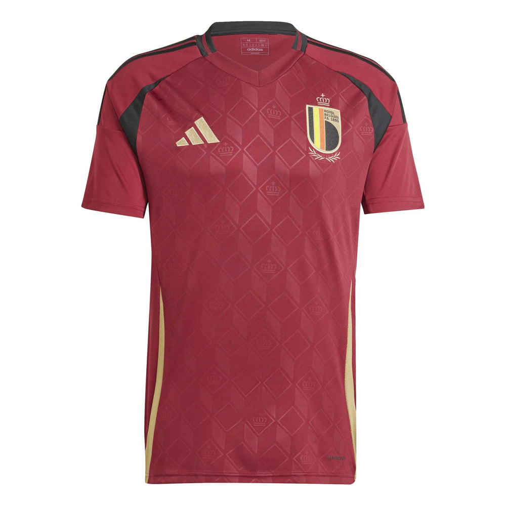 Adidas 2024-25 Belgium Men's Stadium Home Soccer Jersey