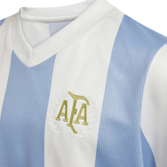 Adidas 2025 Argentina Youth 50th Anniversary Stadium Soccer Jersey Ambient Sky / Cloud White