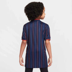 Nike 2025 USA Youth Stadium Away Soccer Jersey Obsidian/Challenge Red