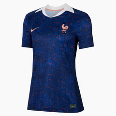 Nike 2025 France Women's Stadium Home Soccer Jersey Blue Void/Light Madder Root