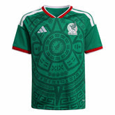 Adidas 2026 Mexico Youth Stadium Home Soccer Jersey Bold Green