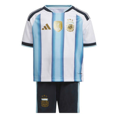 Adidas 2026 Argentina Kid's Home Mini Kit White / Icey Blue / Light Blue