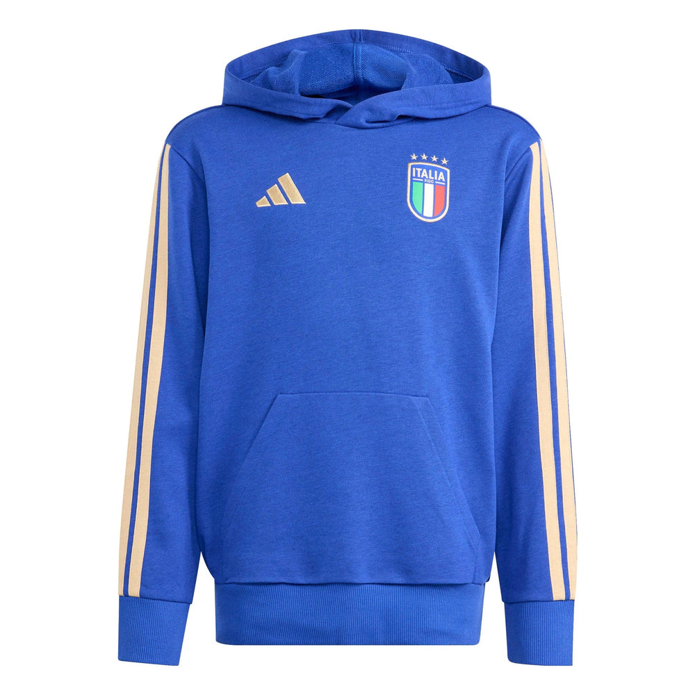 Adidas 2026 Italy Youth DNA Hoodie Bold Blue