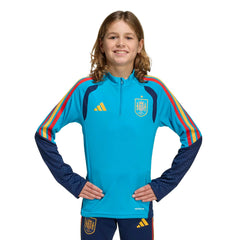 Adidas 2026 Spain Youth Tiro Training Top Bold Aqua