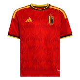Adidas 2026 Belgium Youth Stadium Home Soccer Jersey Red / Bold Gold