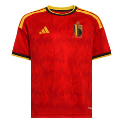 Adidas 2026 Belgium Youth Stadium Home Soccer Jersey Red / Bold Gold
