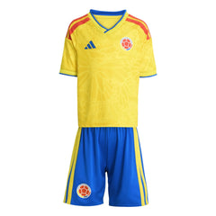 Adidas 2026 Colombia Kid's Home Mini Kit Impact Yellow / Glory Blue