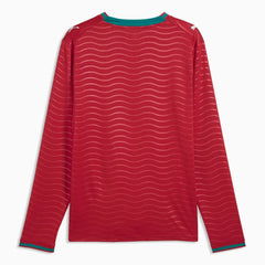 Puma 2026 Portugal Men's Stadium Home Long-Sleeve Soccer Jersey Club Red-Green Lagoon