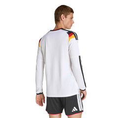 Adidas 2026 Germany Men's Stadium Home Long-Sleeve Soccer Jersey White