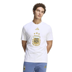 Adidas 2026 Argentina Men's DNA Graphic Tee White