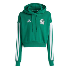 Adidas 2026 Mexico Women's DNA Hoodie Bold Green