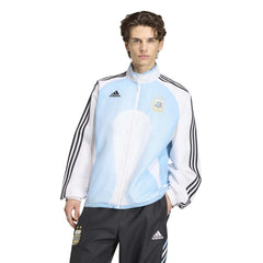 Adidas 2006 Argentina Men's Retro Home Track Top White / Clear Blue