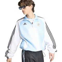 Adidas 2006 Argentina Men's Retro Home Track Top White / Clear Blue