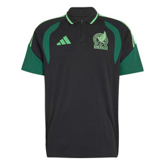 Adidas 2026 Mexico Men's Tiro Polo Shirt Black / Green