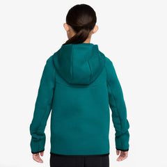 Nike 2026-27 Brazil Youth Full-Zip Tech Fleece Hoodie Geode Teal/Midwest Gold